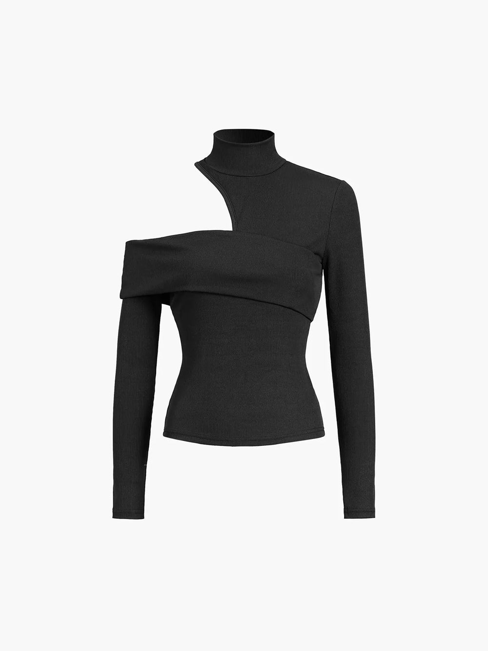 Assymetrischer Rollkragenpullover für Damen