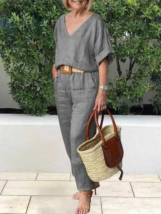 Fließendes Elegantes Damen Zweiteiler Set
