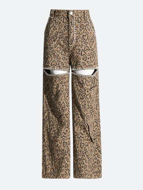 Leopardenjeans für Damen