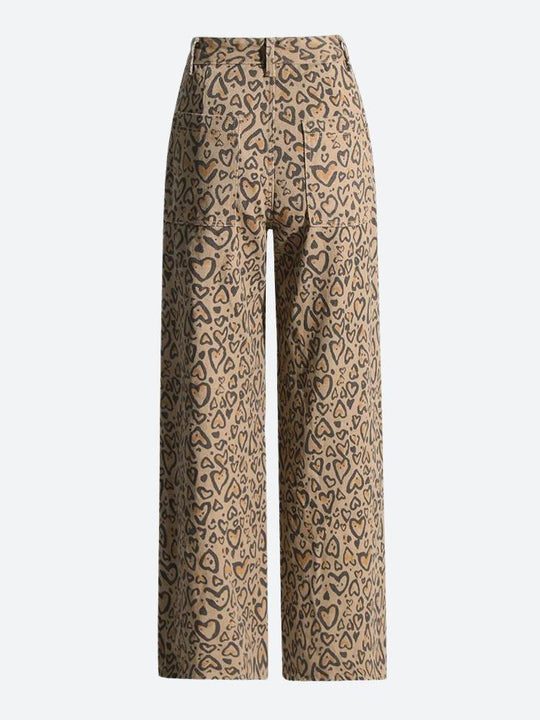 Leopardenjeans für Damen