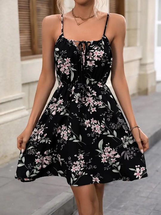 Blumiges Kleid für Damen