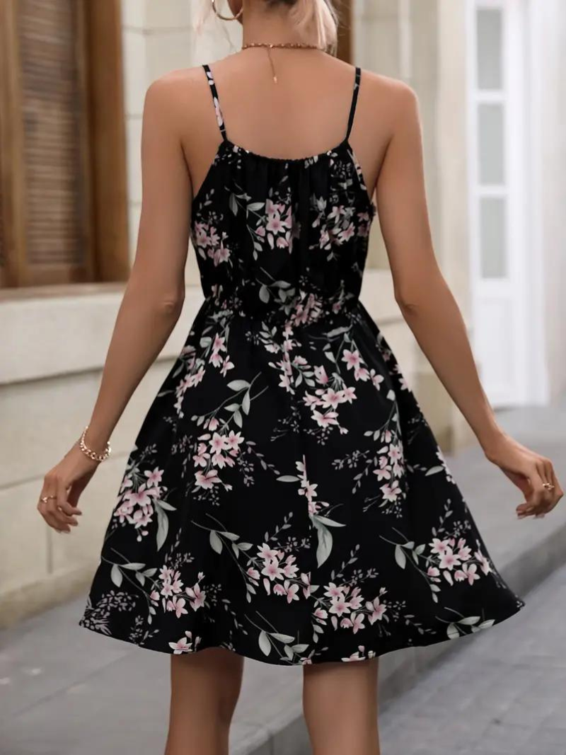 Blumiges Kleid für Damen