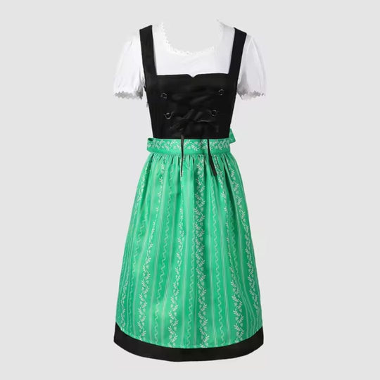 Kariertes Oktoberfest-Dirndlkleid für Damen