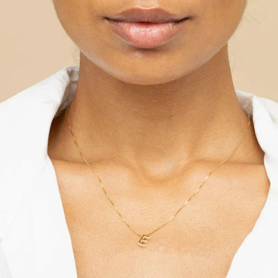 Personalisierte Damen Initialkette Gold 18k