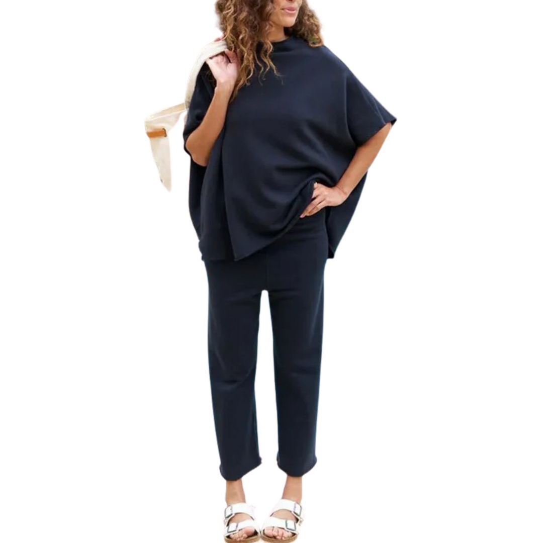 Gemütliches Damen Loungewear Set mit Fledermausärmeln