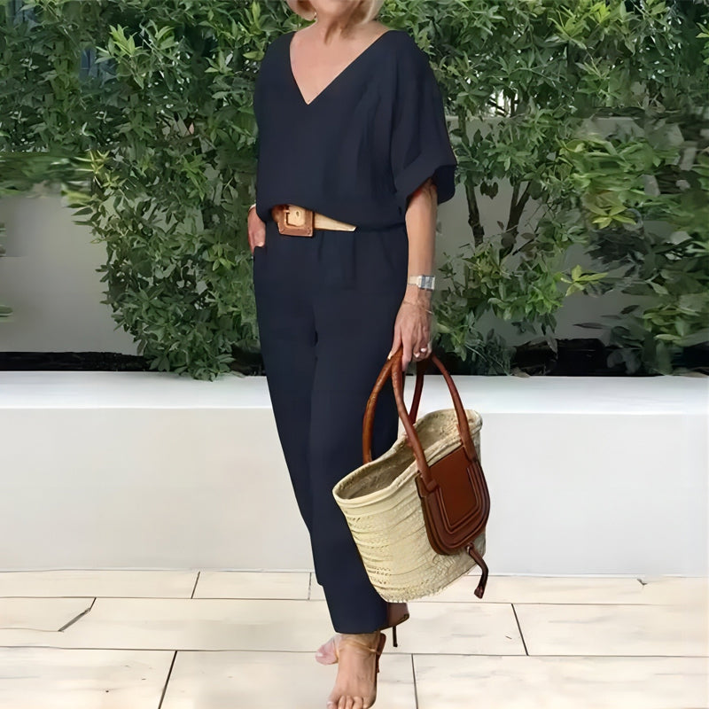 Fließendes Elegantes Damen Zweiteiler Set