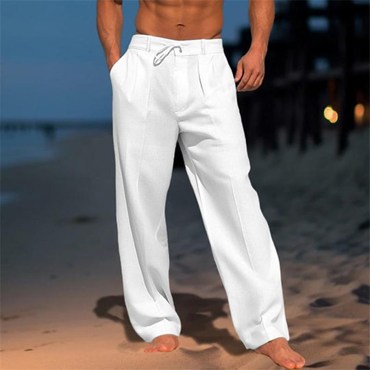 Elegante Herren Leinenhose