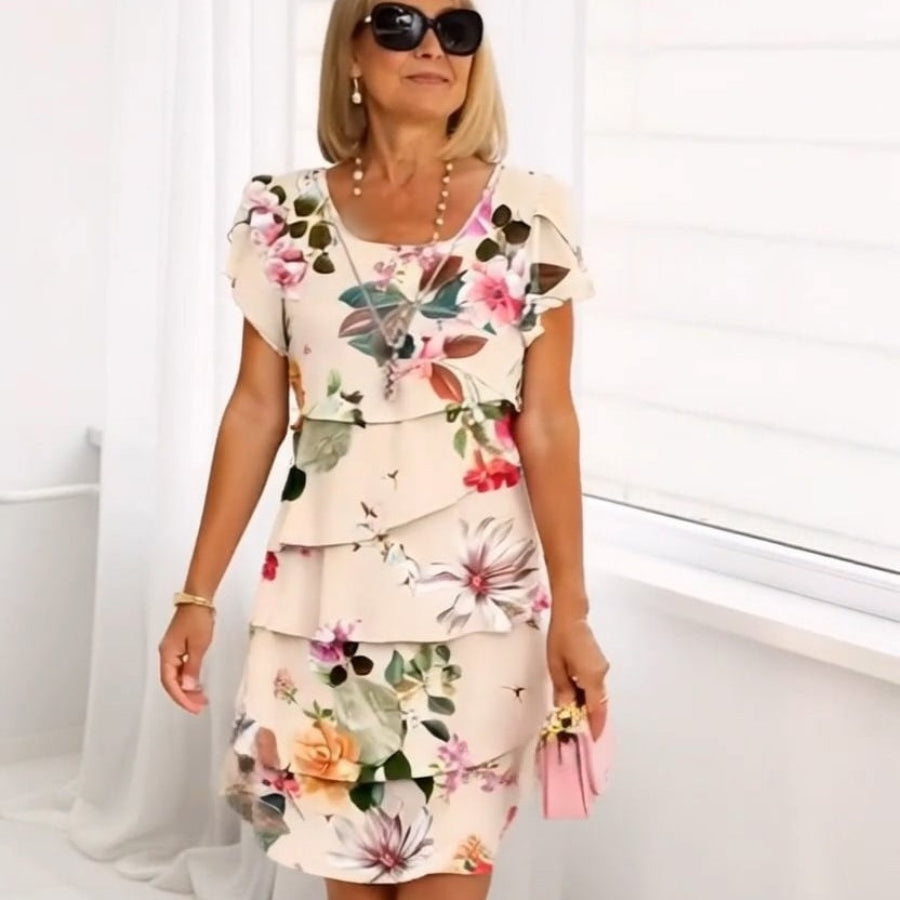 Elegantes Florales Damen Sommerkleid