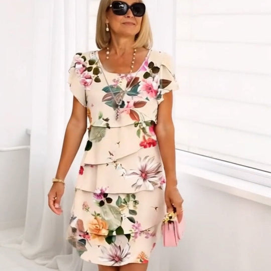 Elegantes Florales Damen Sommerkleid