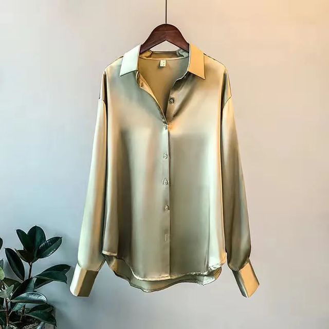 Polobluse mit langen Ärmeln für Damen