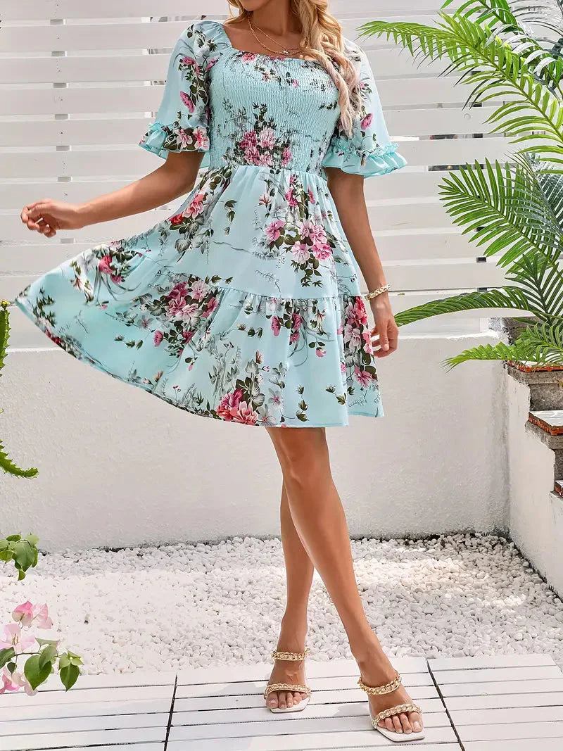 Damen-Blumenkleid