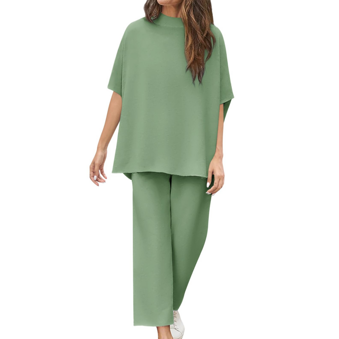 Gemütliches Damen Loungewear Set mit Fledermausärmeln
