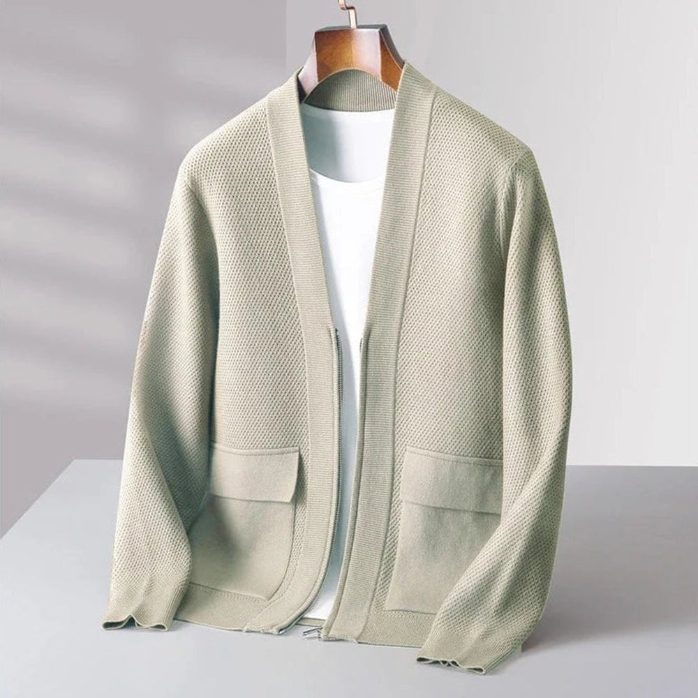 Stylish Strickjacke mit Fronttaschen für Herren