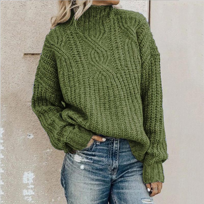 Strickpullover mit Rollkragen für Damen