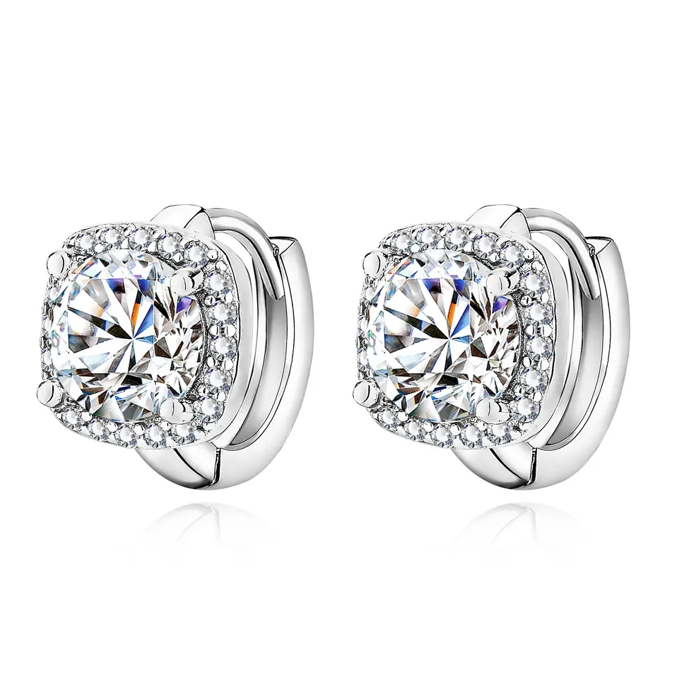 Quadratische 18k Gold Damen Ohrringe