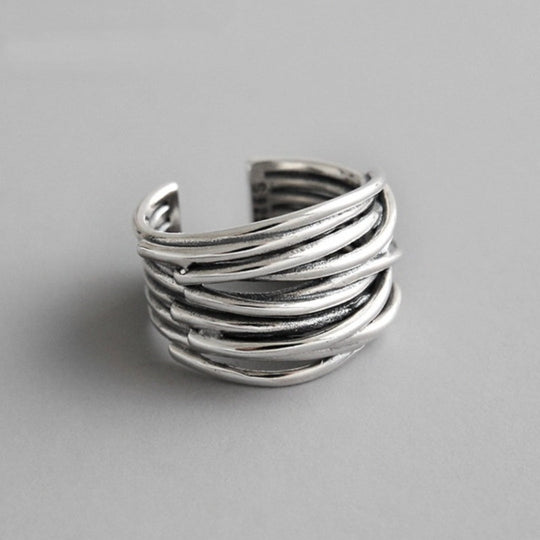 Verstellbarer Damen Ring Silber 925