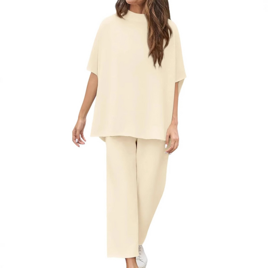 Gemütliches Damen Loungewear Set mit Fledermausärmeln