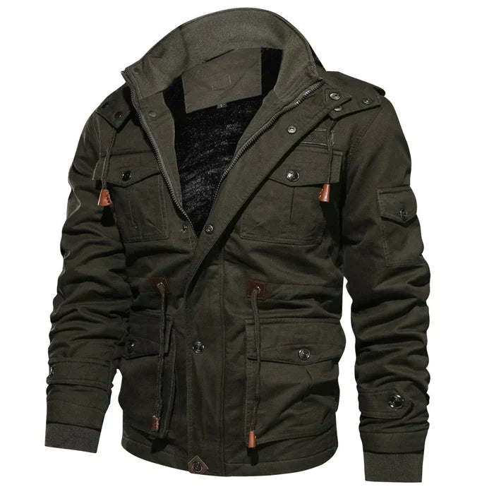 Herren-Bomberjacke mit Fleece-Futter