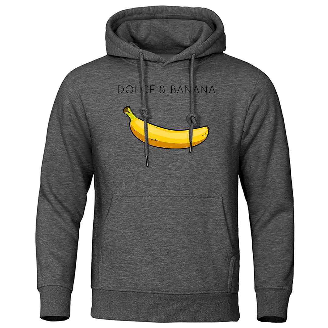 Kapuzenpullover mit Bananendruck für Herren