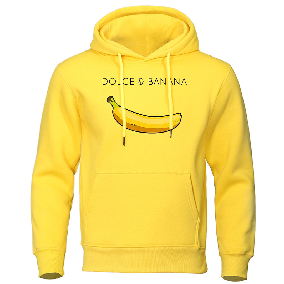 Kapuzenpullover mit Bananendruck für Herren