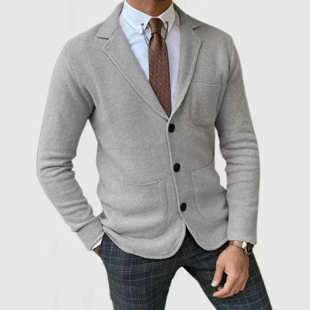 Luxuriöser Strickblazer für Herren