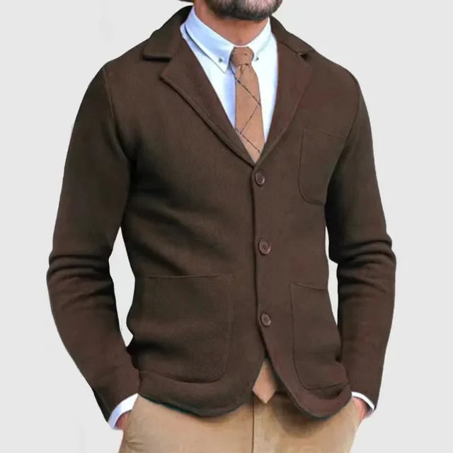 Luxuriöser Strickblazer für Herren