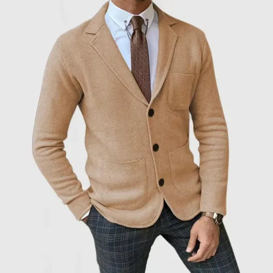 Luxuriöser Strickblazer für Herren