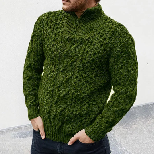 Gestrickter Rollkragenpullover für Herren