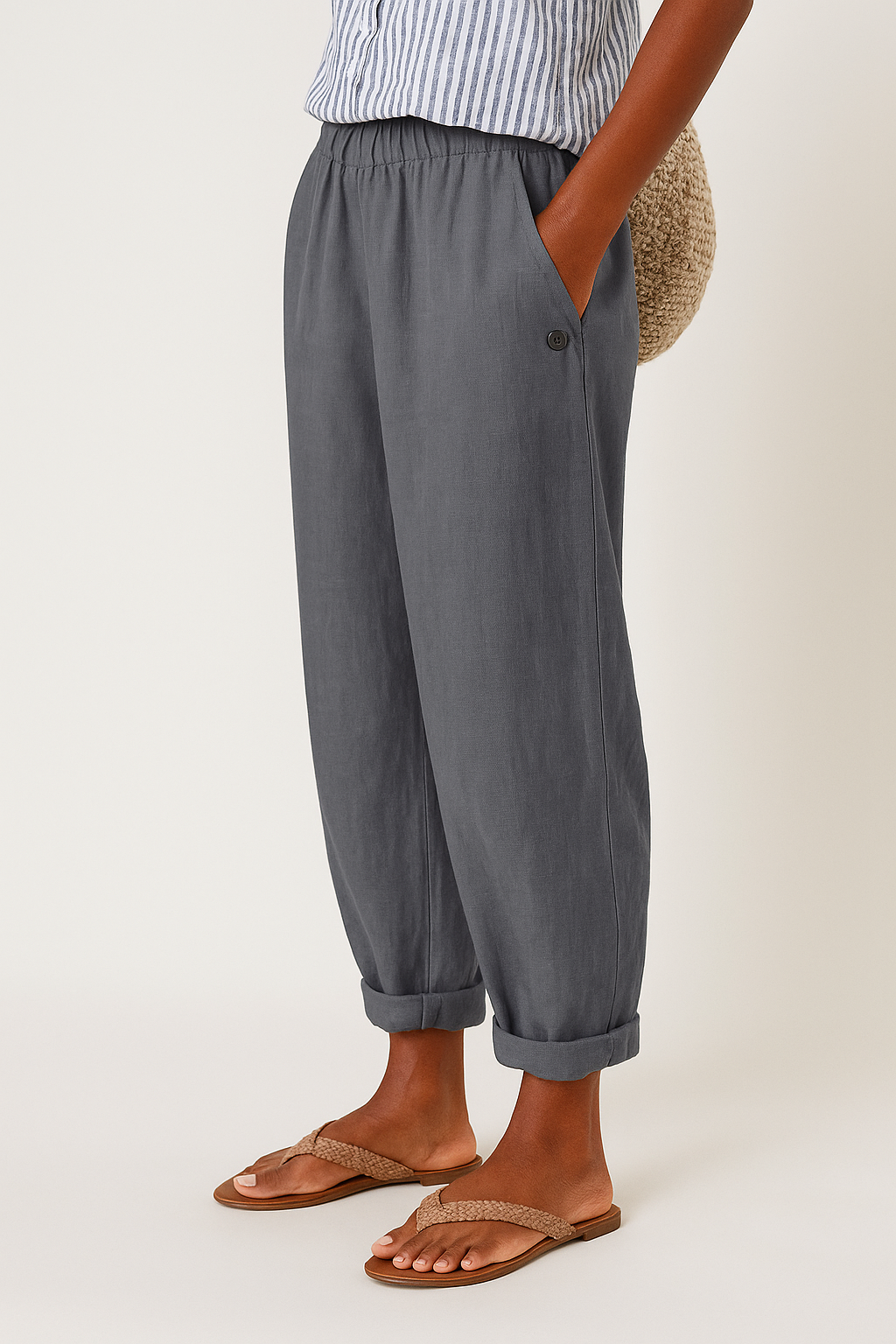 Bequeme Damen Freizeithose mit Taschen