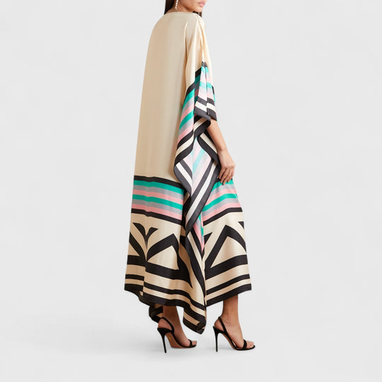 Lockeres Geometrisches Damen Kaftan