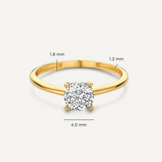 Eleganter Damen Ring 18k Gold