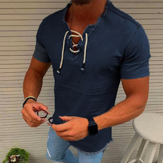 V-Neck Hemd für Herren