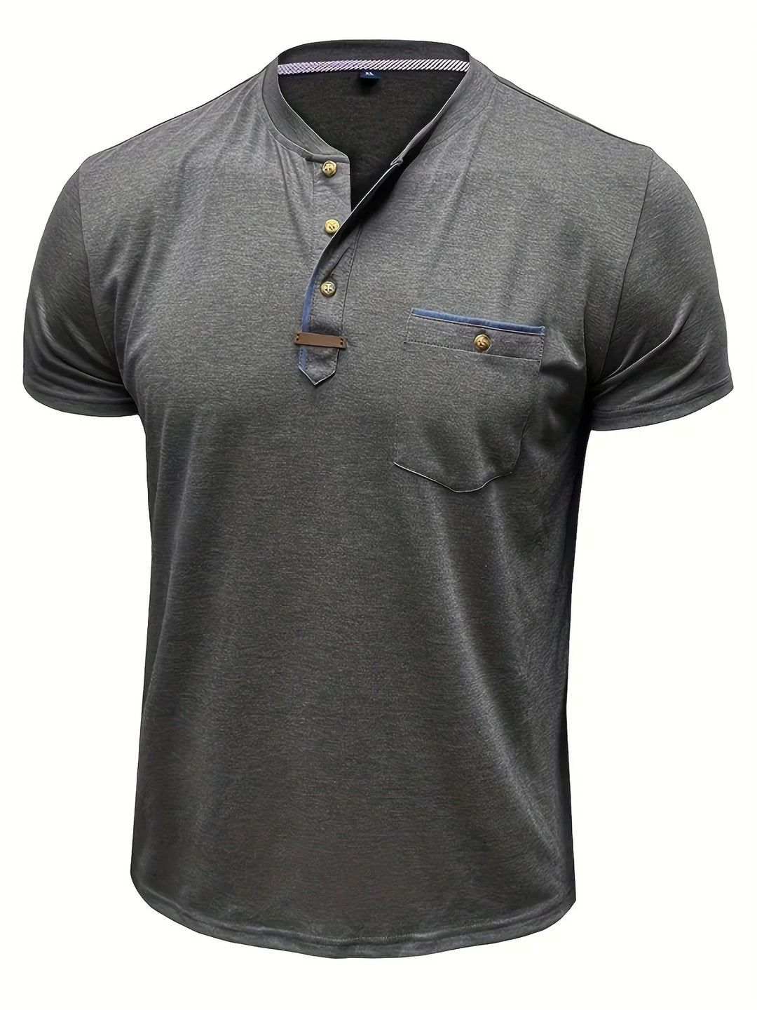 Weiches Basic T-Shirt mit Brusttasche für Herren