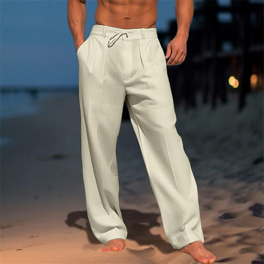 Elegante Herren Leinenhose