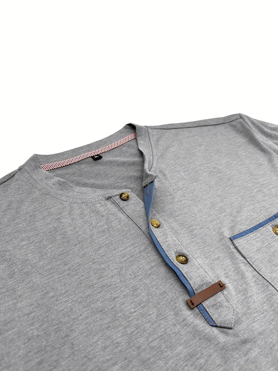 Weiches Basic T-Shirt mit Brusttasche für Herren