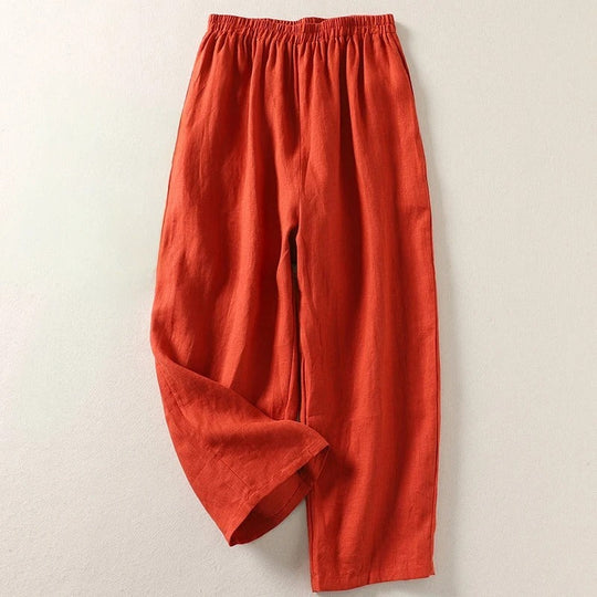 Luftige Leinen Damen Sommerhose