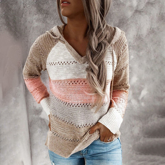 Pullover mit V-Ausschnitt für Damen