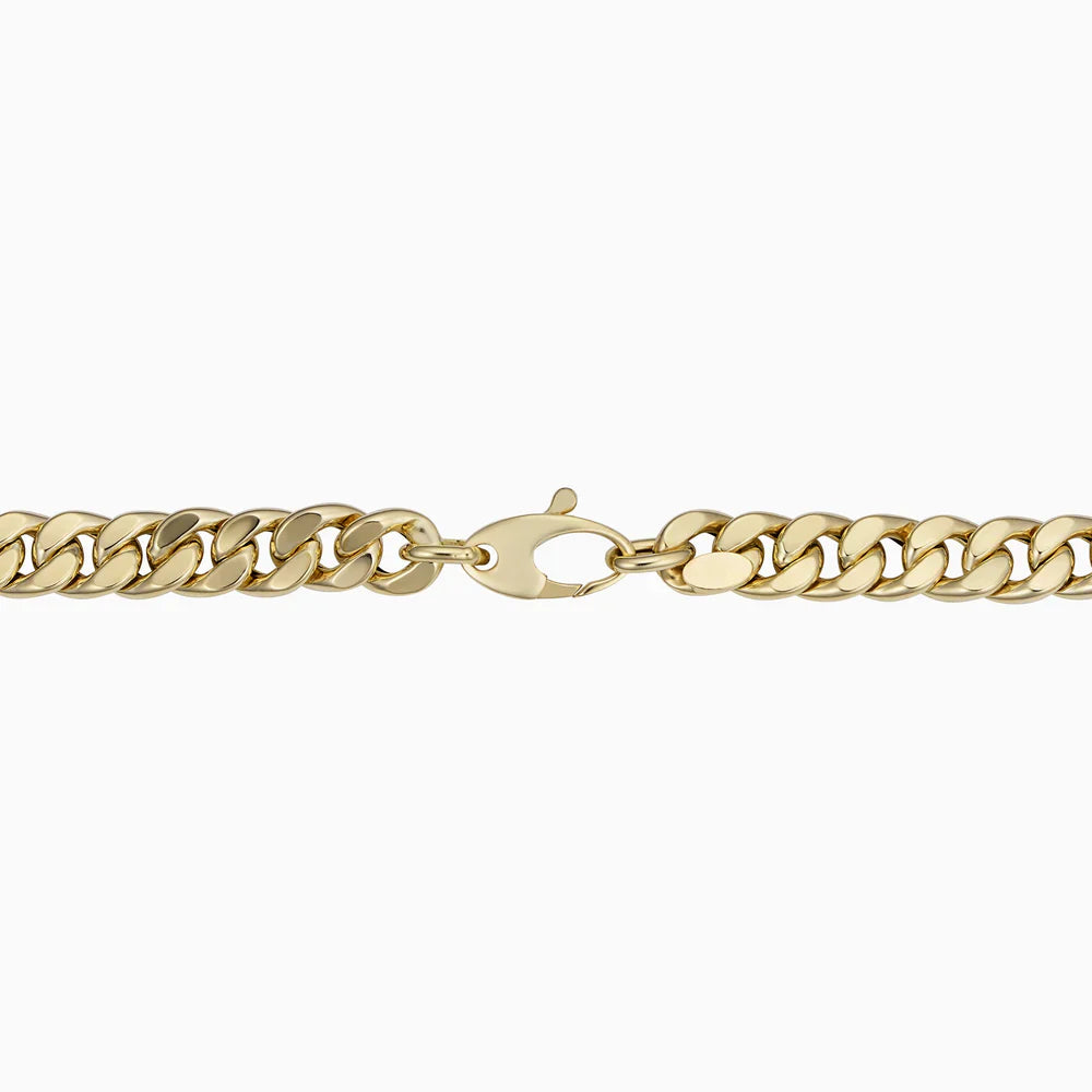 Edles 16k Gold Damen Armband Kubanische Gliederkette