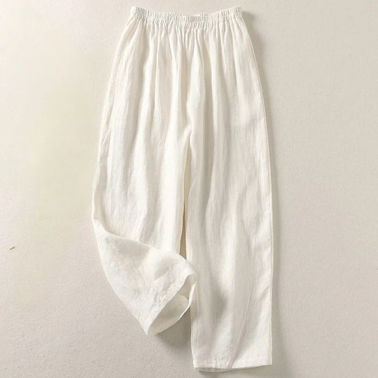 Luftige Leinen Damen Sommerhose