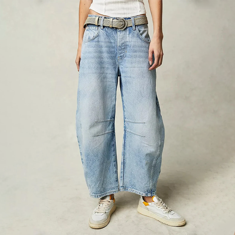 Jeans mit weitem Bein für Damen