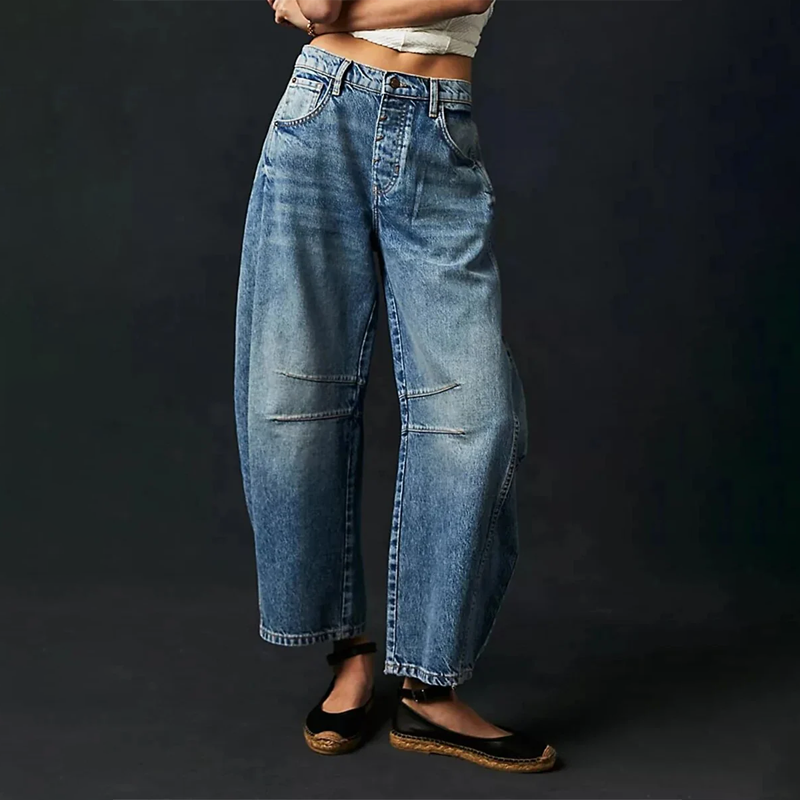 Jeans mit weitem Bein für Damen