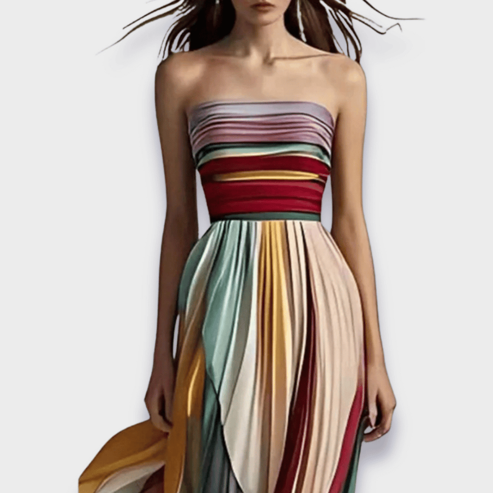Elegantes Damen Maxikleid Handgefertigt Premium
