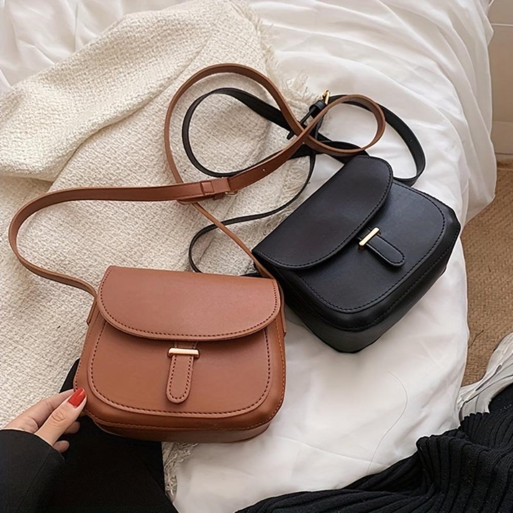 Retro Damen Satteltasche mit Schulterriemen
