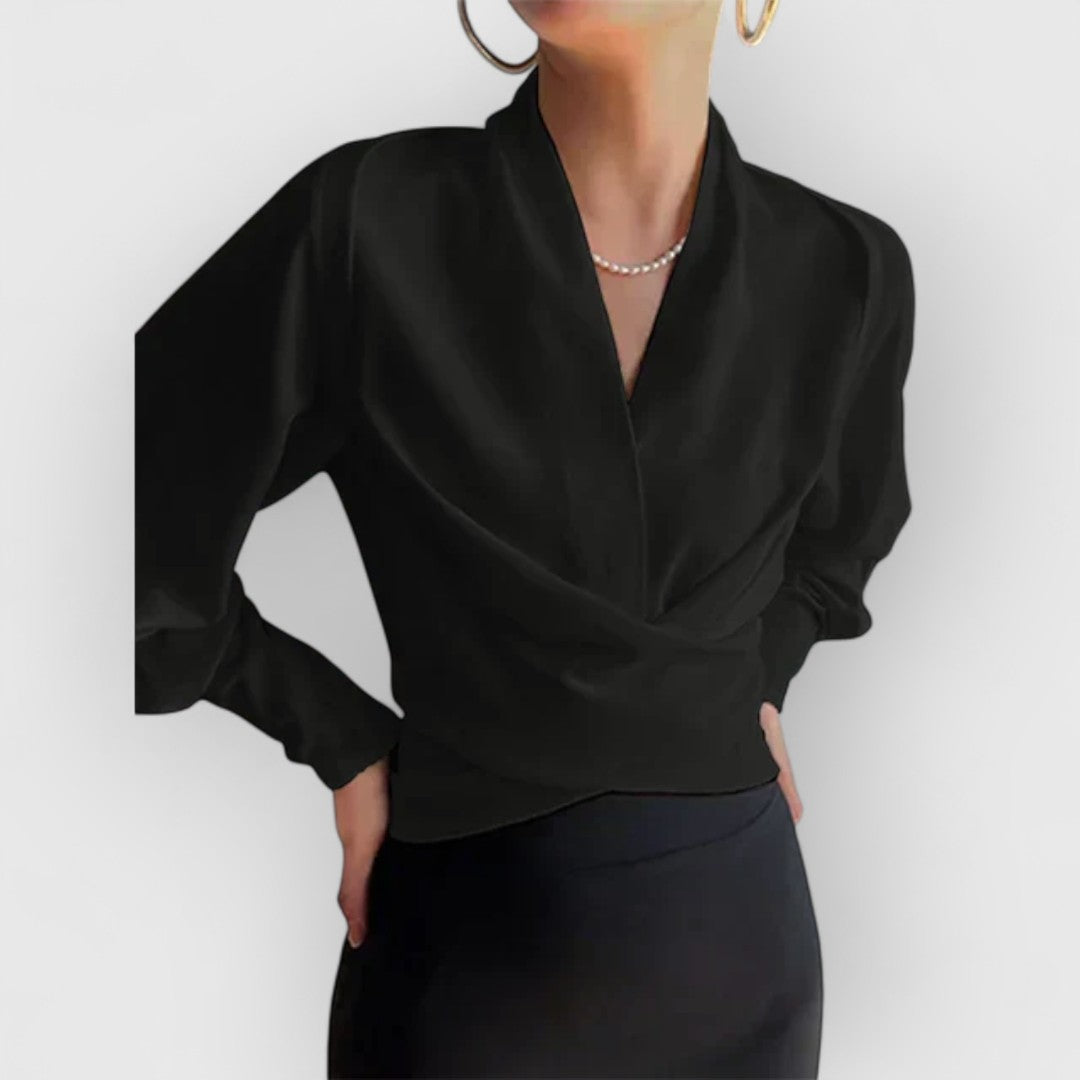 Elegante Damen Bluse mit Puffärmeln