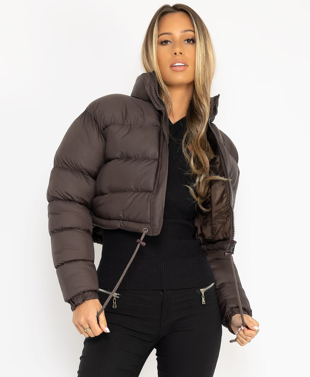 Gepolsterte schmale Jacke für Damen