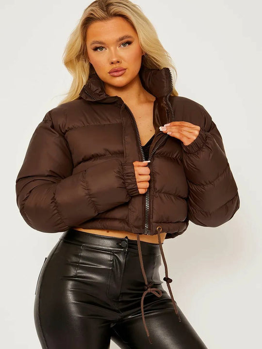 Gepolsterte schmale Jacke für Damen