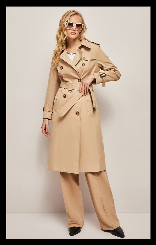 Lässiger Damen-Trenchcoat mit Gürtel