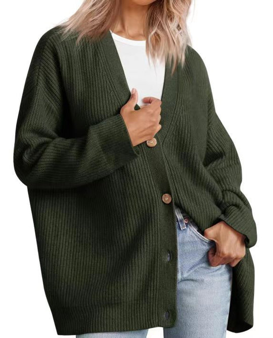 Damen Strickjacke mit Knöpfen