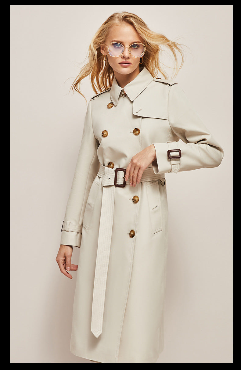 Lässiger Damen-Trenchcoat mit Gürtel