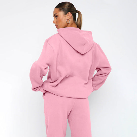 Kapuzenpulli- und Jogger-Set in Übergröße für Damen